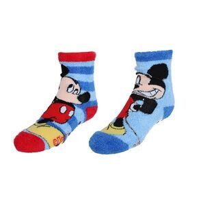 Textiel Trade Kid's Disney Mickey Mouse Fun Day Fluffy Socks (2 Pack)
